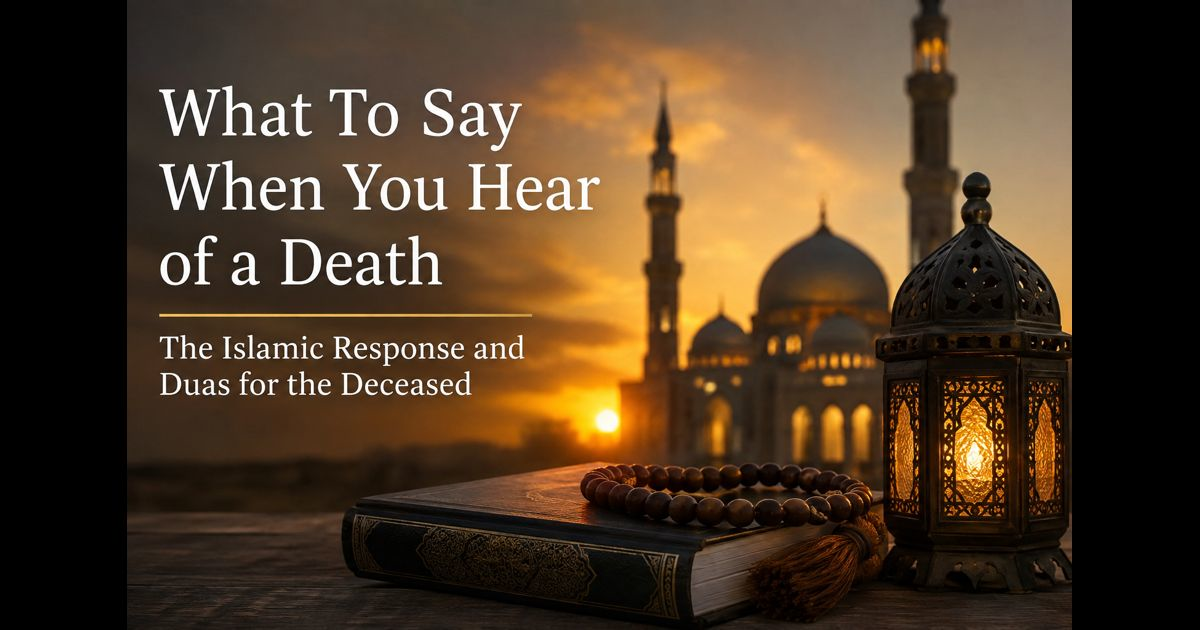 What To Say When You Hear of a Death